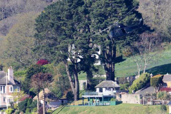 14 April 2020 - 16-36-24 
There's some rather nice properties over there. Can you see the giraffe ? And the hippos?
--------------------
RAF Puma helicopters ZA935 & XW232 
Over Dartmouth & Kingswear